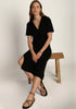 The Carey Black Rib Dress