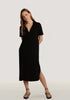 The Carey Black Rib Dress