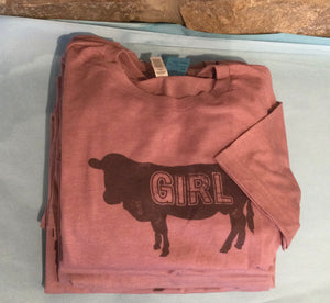 Girl Cow Graphic T-Shirt