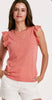 North Ruffle Sleeve Top/7 Colors