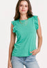 North Ruffle Sleeve Top/7 Colors