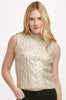 TATIANA CREW NECK SLEEVELESS
