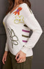 Tribal Drop Shoulder Abstract Sweater