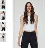 Crop sleeveless ribbed top