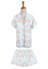 Short Sleeve Soft Blue Lounge Set