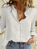 Classic Linen Blouse Pink or White