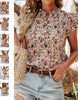 Fall Ruffle Floral Top