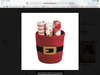 Mud Pie Santa Basket Towel Set
