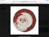 MudPie Santa Christmas Icon Salad Plate