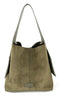 Large Suede Hobo Bag