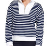 Tru Luxe Polo Zip up Long Sleeve Pullover