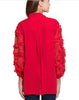 John Mark Red Button Up Blouse