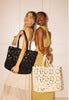 Beige Crotchet Tote Bag