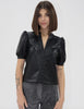 Kalia Faux Leather Blouse