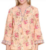 Peach Floral Blouse