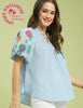 Colorful Embroidery Blouse