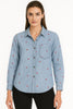 Floating Hearts Button Up