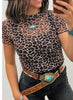 Cheetah Mesh SS Top