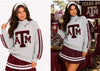 A&M Mock Neck Sequin Sweatshirt