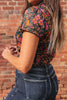 Mesh Floral Top