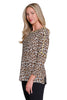 Animal Print Dolman Sleeve Sweater