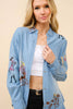 Western Motif Embroidered Shirt