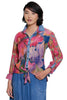 Watercolor Print Button UP