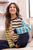 Multi Stripe Crewneck Sweater