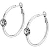 Twinkle Medium Hoop Post Earrings