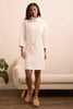 Funnel Neck Dress With Drawcord