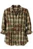 Adrianna Plaid Button Up
