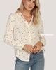 Heart embroidery shirt