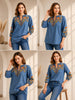 Woven Denim Top