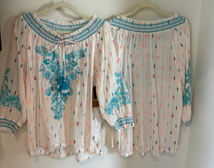 Boho Embroidery Top