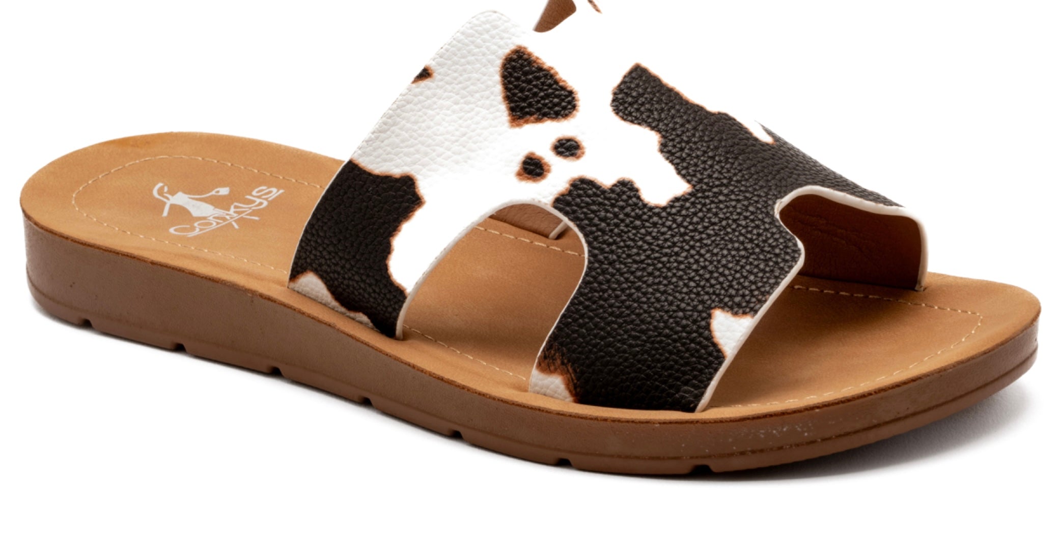 Cowhide Printed Sandals