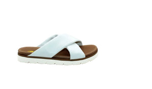 White Criss Cross Sandal