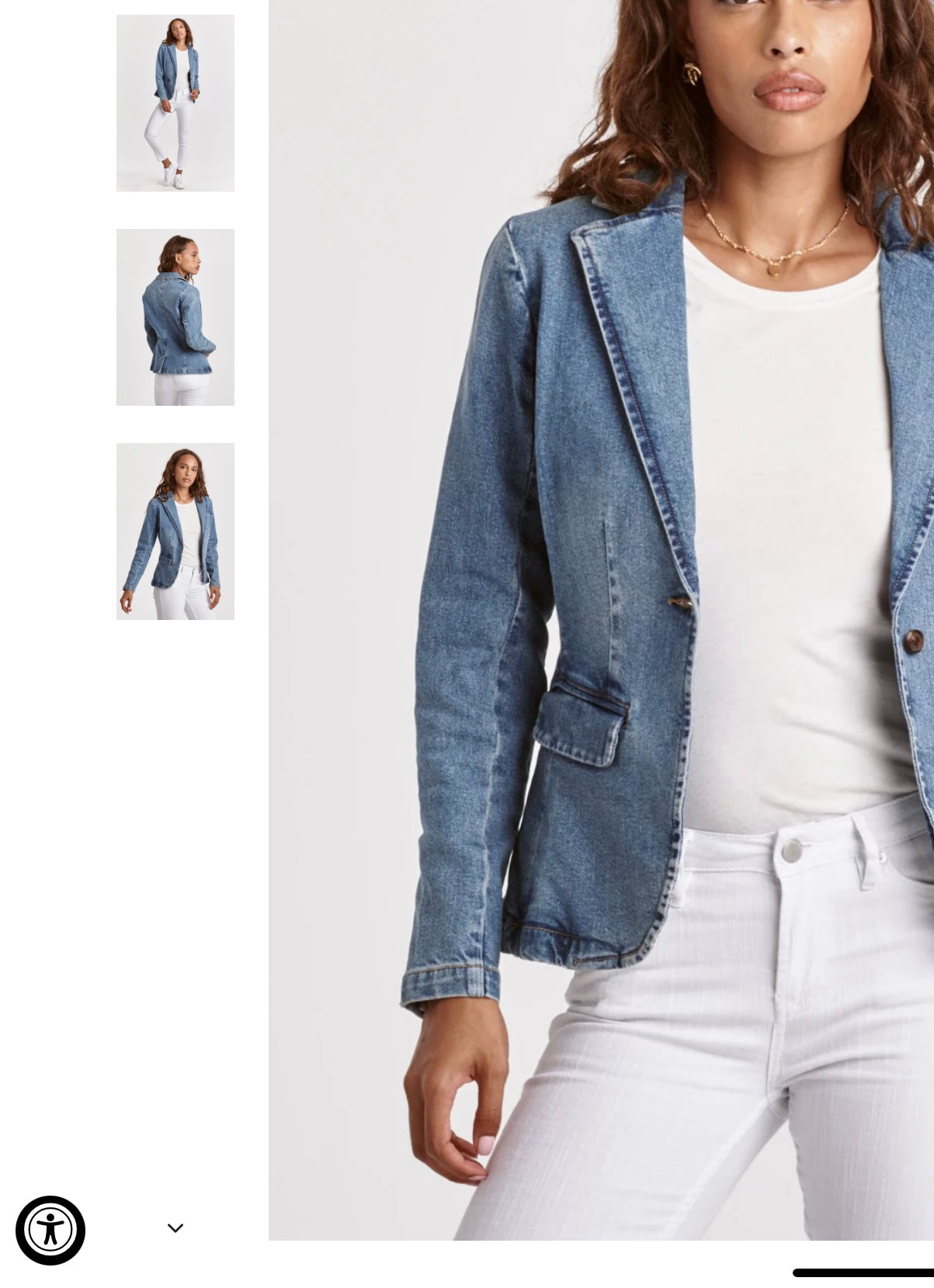 Denim blazer