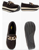 Platform sneaker with chain