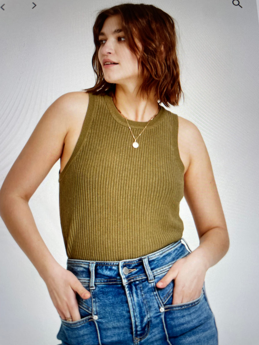 Ribbed Tank 5 Colors – Prickly Pear
