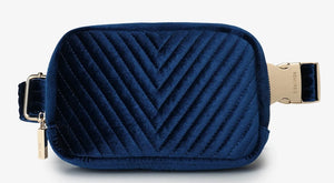 Velvet Quilted belt bag