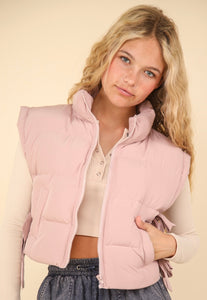 Very J cropped puffer vest