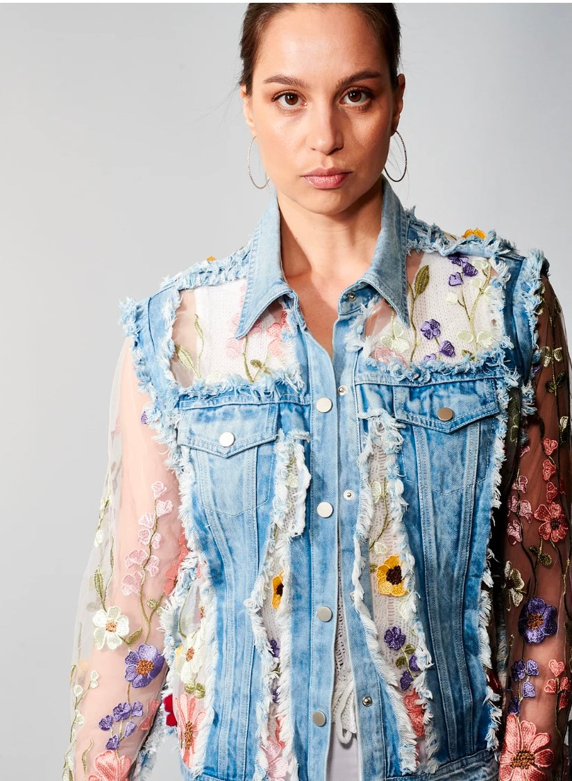 Floral & Denim Jacket