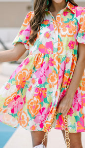 Boho Flower Dress