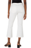 Hannah Crop Flare - White