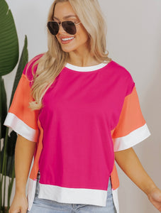 Split Bottom Knit Top
