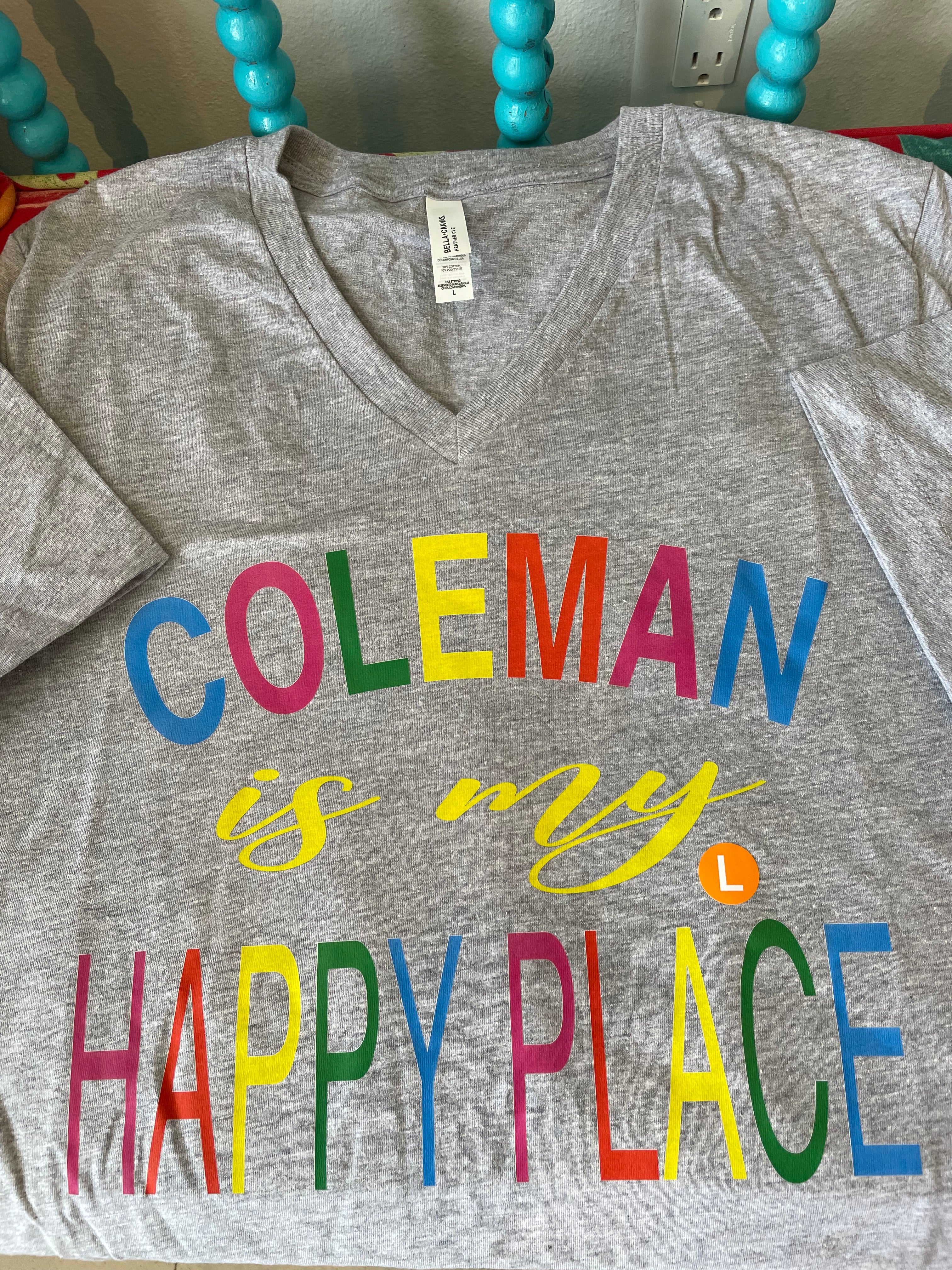 Coleman T shirt brights