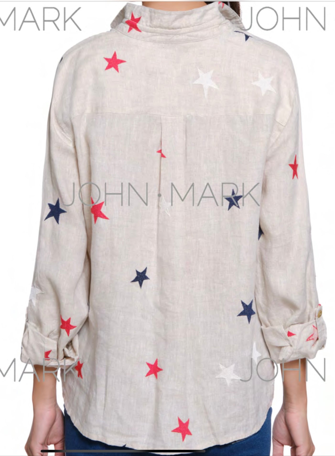Star Embroidered  Blouse