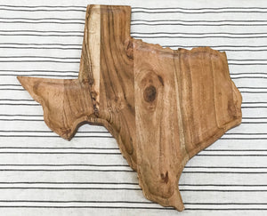 Acacia Wood Texas Cutting Board/Tray