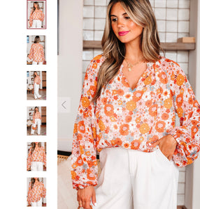 Retro Vibe Floral Top