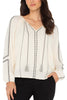 Boho WovenTop with Raglan Sleeve